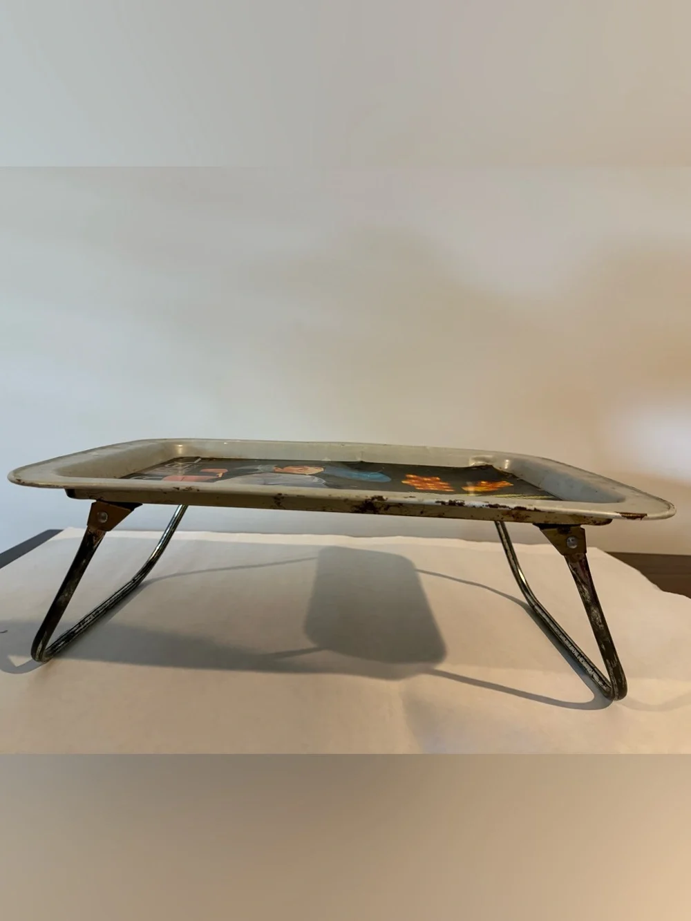 Vintage 1979 Star Trek The Motion Picture Spock Metal TV Lap Tray Functional